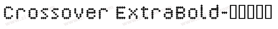 Crossover ExtraBold字体转换